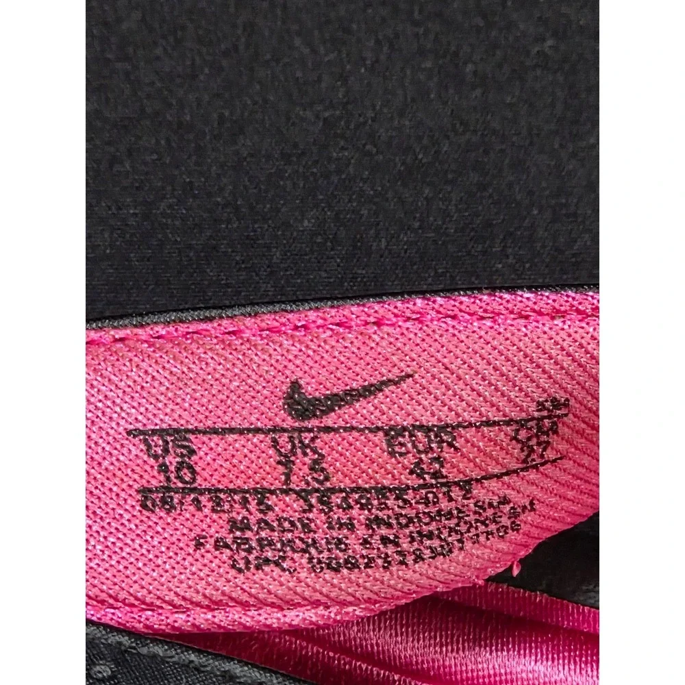 Nike Comfort Footbed Flip Flop Sandals Womens 10 Pink Black Thong 384525-601